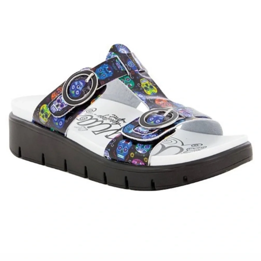 Alegria‎ Sugar Skull Vita Leather Sandal